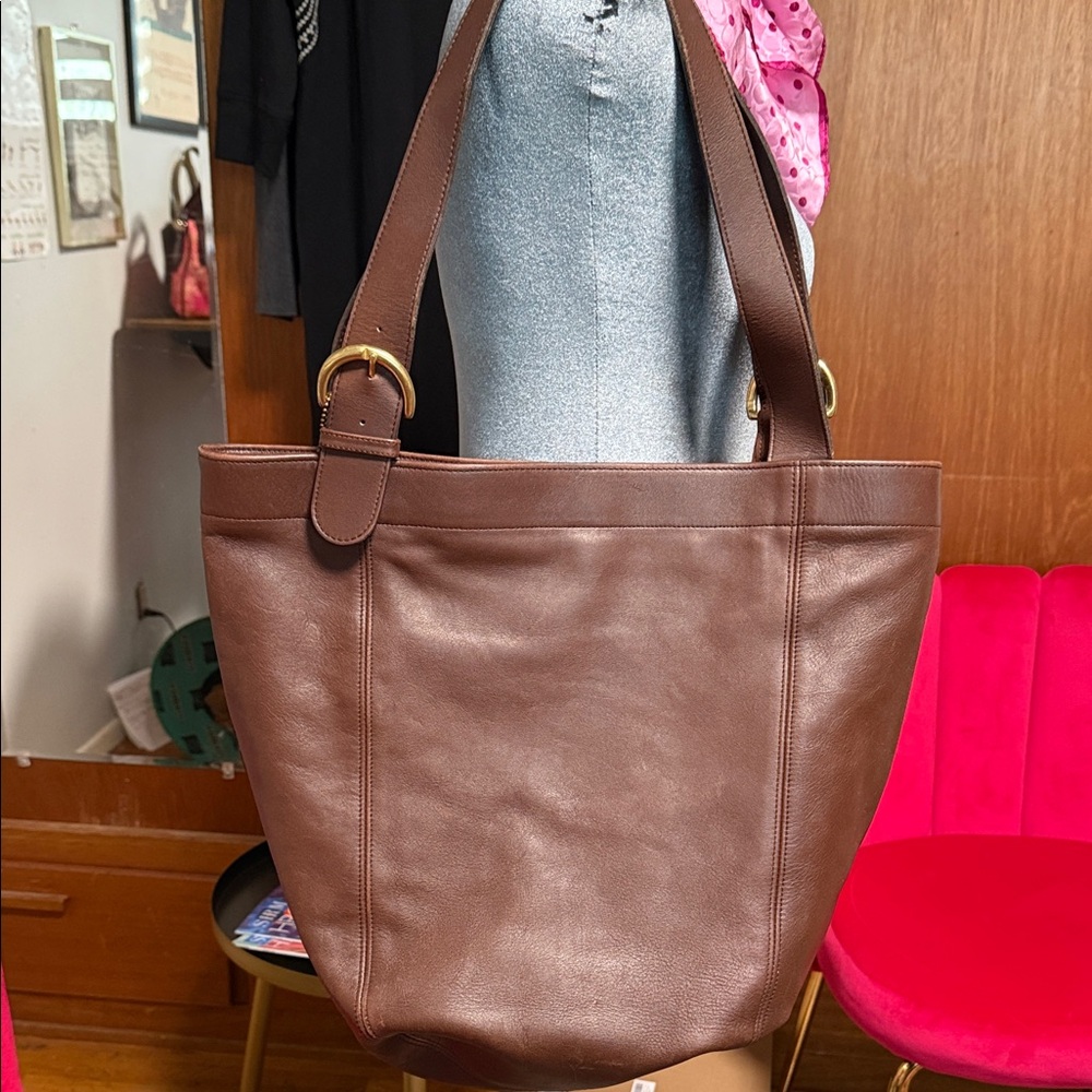 Vintage Coach Soho Brown Leather Tote